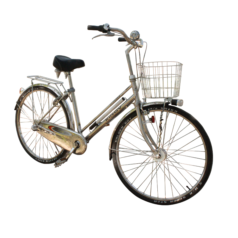 基洛夫自行车不锈钢日本日式内三速通勤车城市复古车老年老式弯