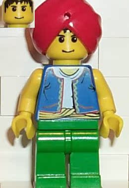 乐高Lego 冒险者系列 东方探险 绝版人仔 adv027 印度人 Babloo