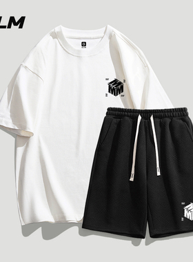 【BLG专属】森马集团GLM男生夏季套装运动休闲短袖T恤青少年短裤