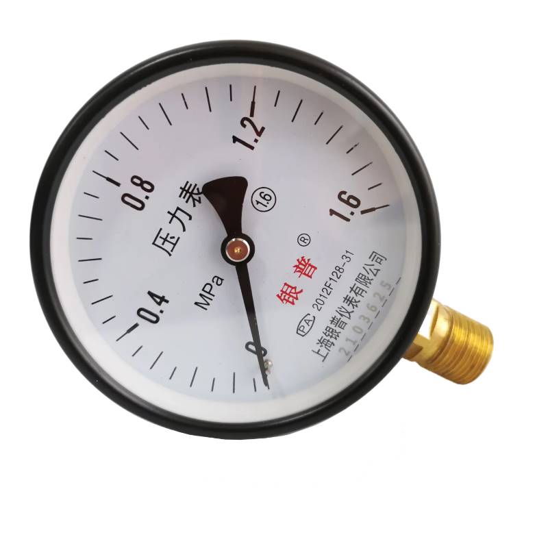 上海银普普通径向式压力表Y-100 0.6/1.0/1.6/2.5MPA油压气压水压