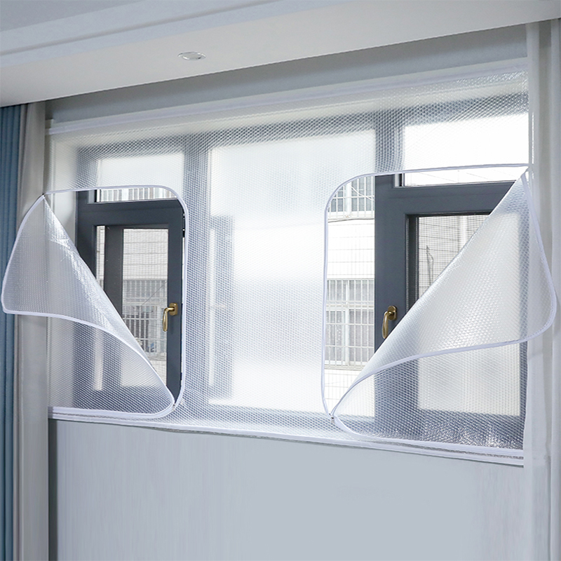 冬季窗户密封保温膜保暖透明窗帘防风帘冬天双层防寒漏风挡风神器