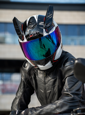 艾狮3c认证摩托车男女头盔电动车冬季全盔四季全包机车安全帽蓝牙