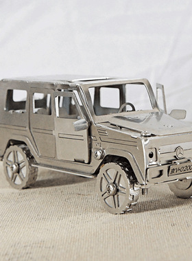 新研发不锈钢切割金属大G奔驰车吉普汽车模型摆件孩子礼物SMG50