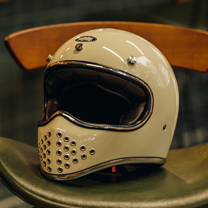 FOGY 复古头盔3c认证Mongolian蒙古人台湾进口摩托车机车骑行全盔