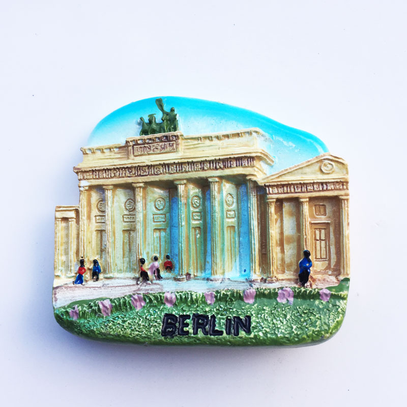 创意磁性冰箱贴 德国首都柏林 勃兰登堡门旅游纪念品装饰工艺品
