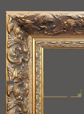 欧式做旧复古画框高档金色画框实木相框画框挂墙金色油画外框