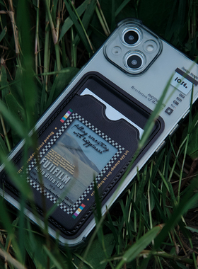 iosco原创小众设计胶片风格手机壳适用于iPhone15pro保护套拍立得插卡苹果14胶片13可插卡