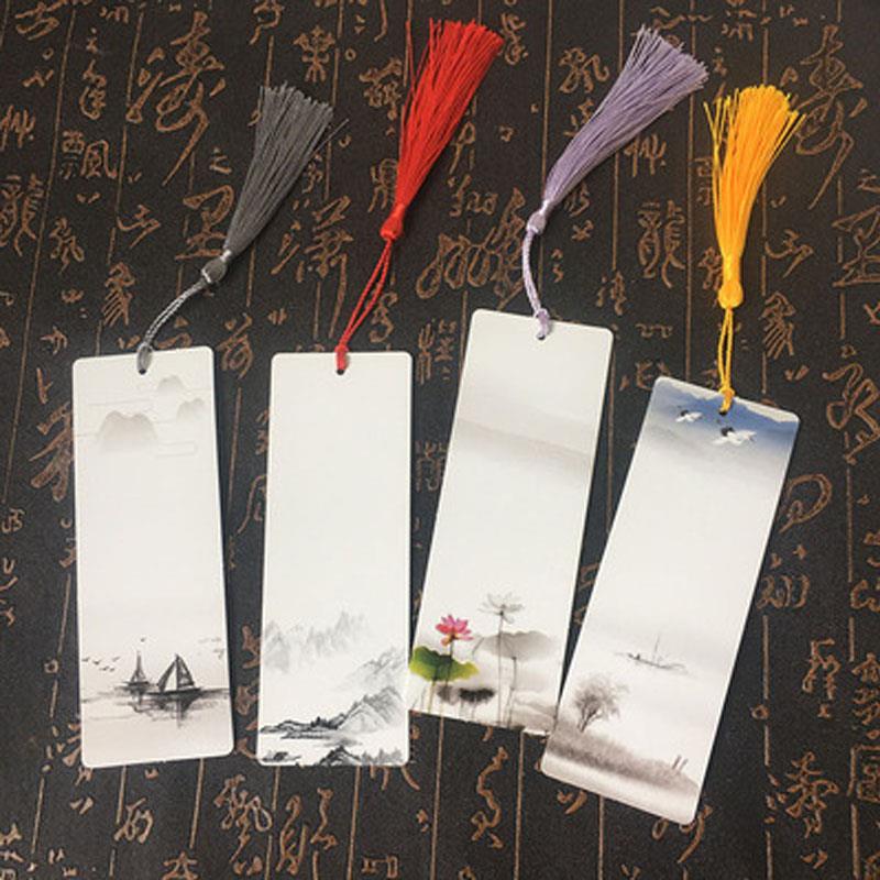 古风精美书法书签空白国画古典中国风小学生创意手工制作绘画卡纸