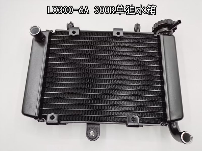 适用摩托车隆鑫LX300-6A LX300-6无极300R水箱风扇散热器 冷却器