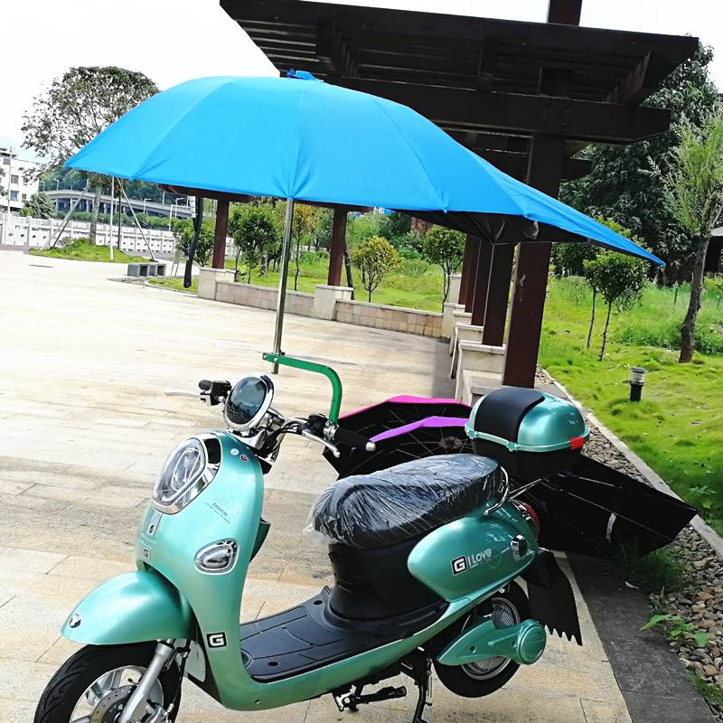 骑电动车雨伞电瓶车遮雨棚小型可折叠挡雨棚可拆卸三轮车专用防风