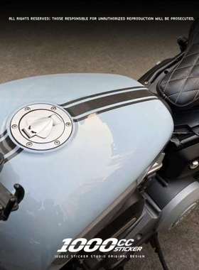 摩托车贴适用于奔达金吉拉300改装油箱车身贴纸拉花划痕贴镂空贴