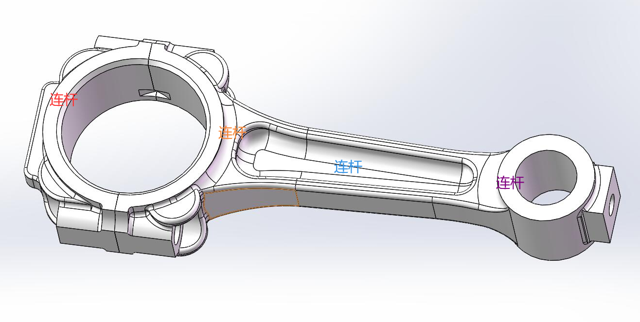 D128-汽车连杆发动机连杆 机械加工工艺及夹具三维设计CAD图