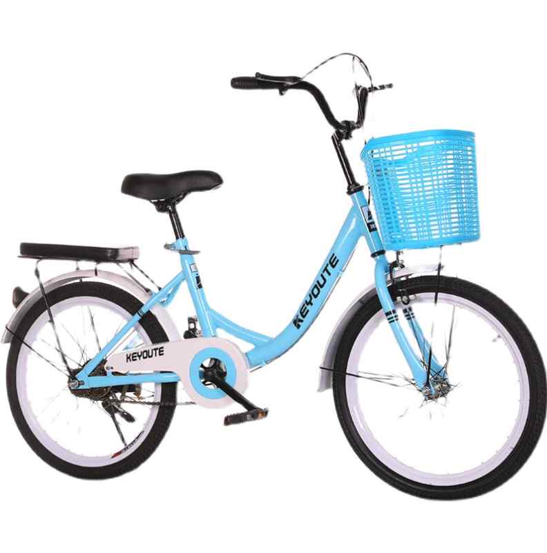 自行勤成人女学女脚踏车中大童单车青少年男生通R用轻便通车高碳