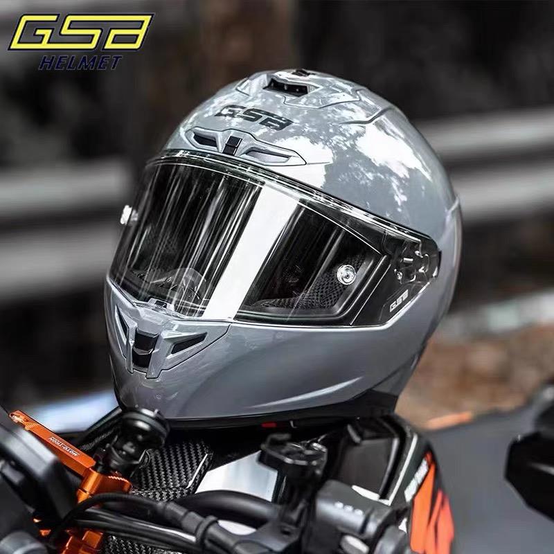 GSB361GT摩托车全盔骑行赛车机车全覆式安全头盔男女士四季大尾翼