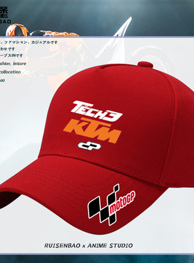 KTM机车摩托车Tech3厂队改装定制赛事鸭舌帽夏季男士遮阳棒球帽子