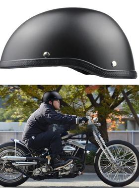 哈雷摩托车男士头盔夏季半盔太子盔复古头盔瓢盔电瓶车女士半盔