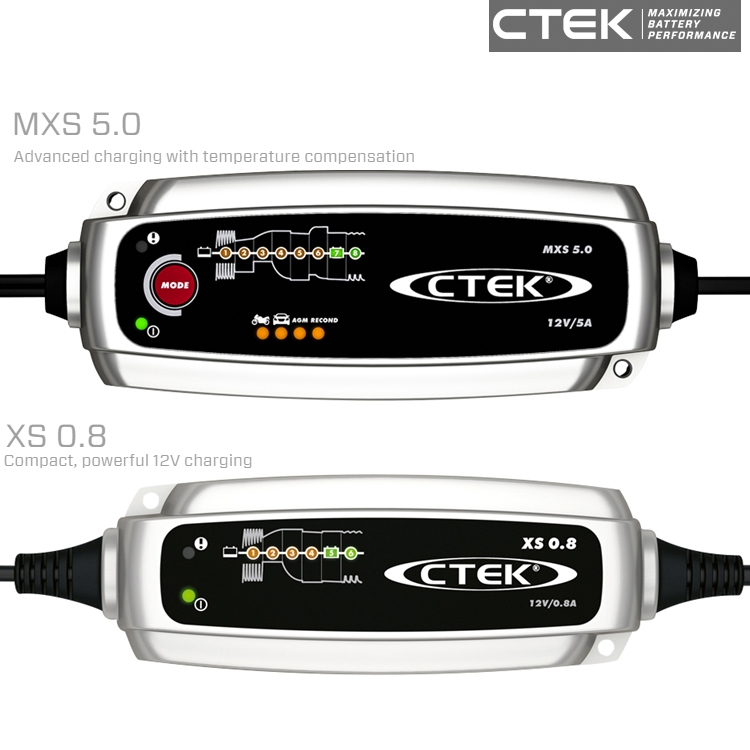 瑞典CTEK MXS5.0T7.0XS0.8摩托车汽车蓄电池智能充电器及配件