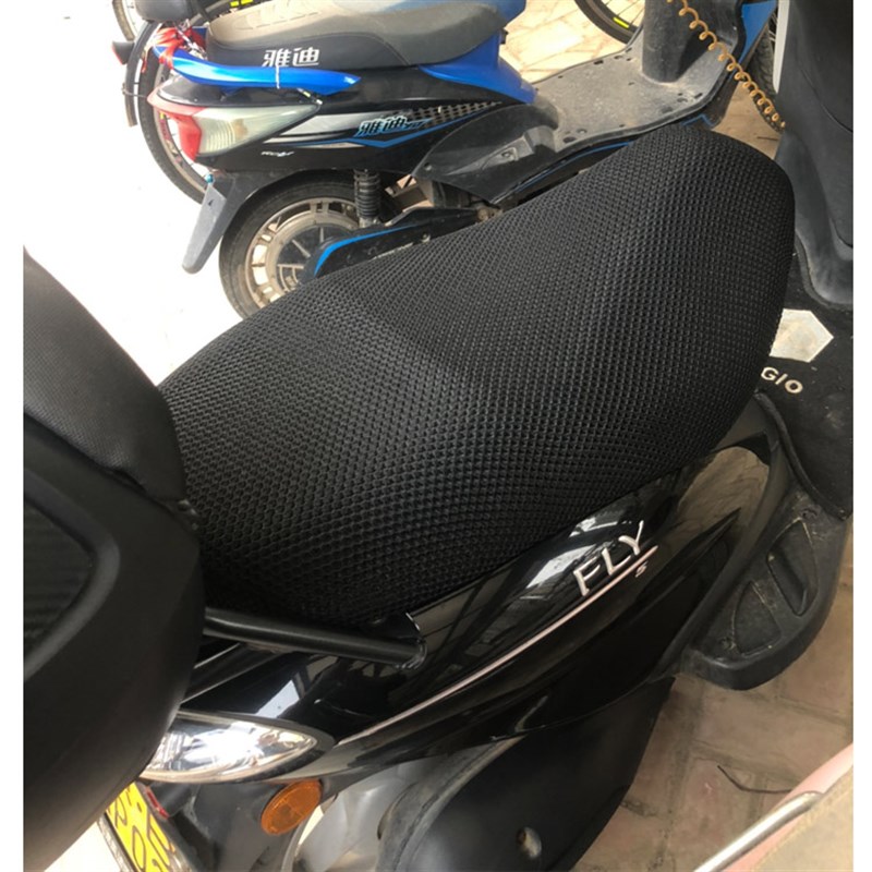 防晒踏板摩托车h坐垫套适用于 比亚乔fly150  网状蜂窝加厚座套