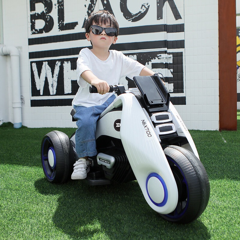 儿童电动车宝马摩托车奔驰充电女男孩宝宝玩具车可坐大人哈雷个性