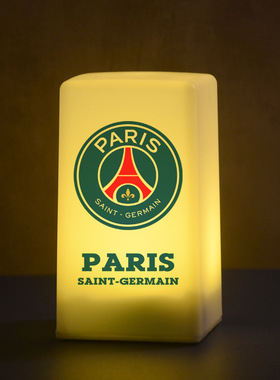 足球队徽小夜灯大巴黎圣日耳曼PSG俱乐部周边摆件台灯男生日礼物