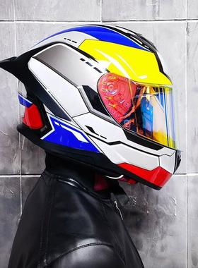 ORZ摩托车头盔男女全盔3C认证夏季个性机车大尾翼情侣跑盔蓝牙槽