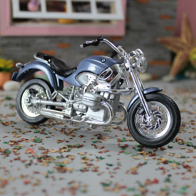 美驰图1:18宝马R1200C摩托车模型仿真合金机车模型玩具礼物摆件