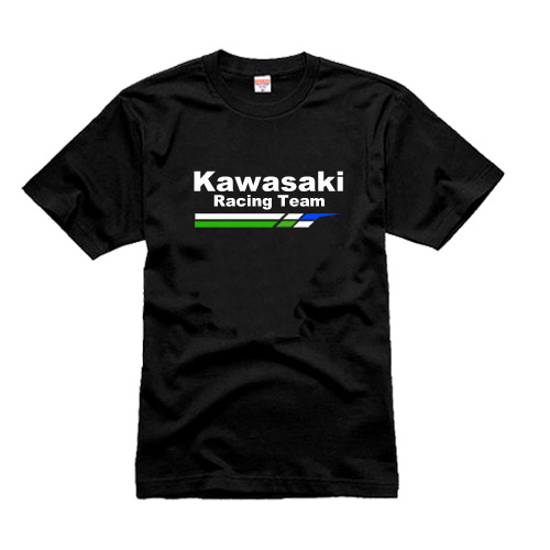 kawasaki  racing team 跑车 摩托 MOTO 重机 比赛 越野 短袖 T恤