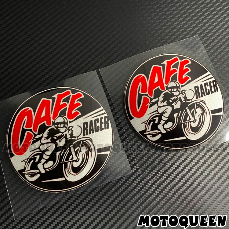 cafe racer复古机车车手俱乐部摩托车装饰挡风头盔油箱贴纸贴花画