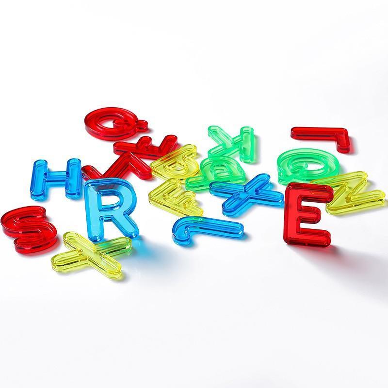 跨境彩虹大小写英文字母26片认识教具儿童早教益智科教玩具