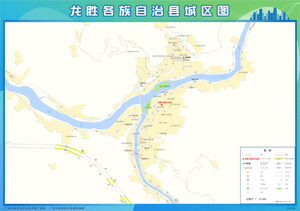 龙胜各族自治县城区图梧州市蒙山县地图打印定制行政区划水系交通