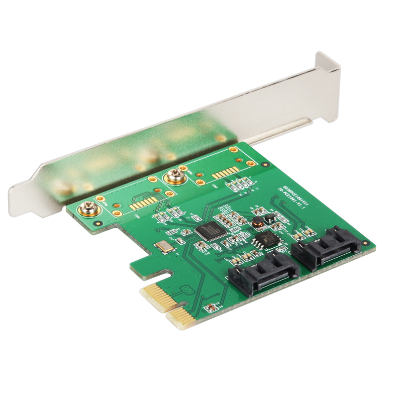 PCIe x1双口SATA3.0扩展卡6G SATA磁盘阵列卡 raid 0/raid 1