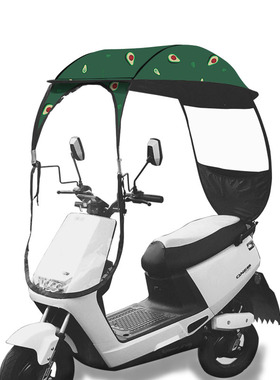 小型电动车摩托车雨棚可拆卸方便自动新款2021安全防晒防雨挡风罩