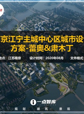 2023新款南京江宁主城中心区智慧城市设计竞赛规划精品方案文本