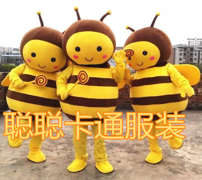定制蜜蜂卡通人偶服装行走道具动漫cos人穿玩偶大黄蜂派发传单