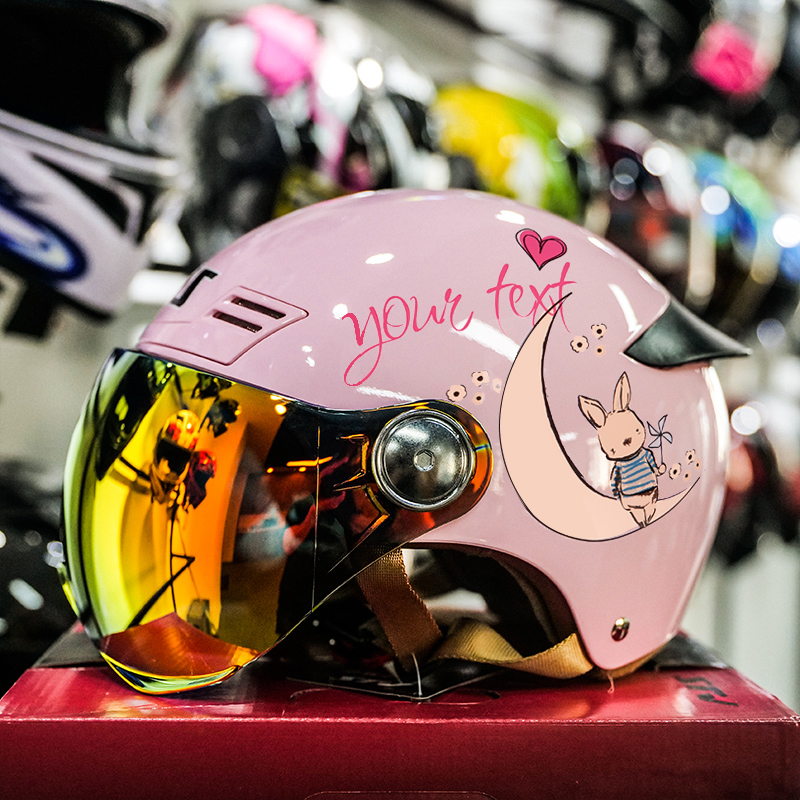 艾狮防晒电动车摩托车头盔夏季男女士四季通用安全帽紫外线3C认证