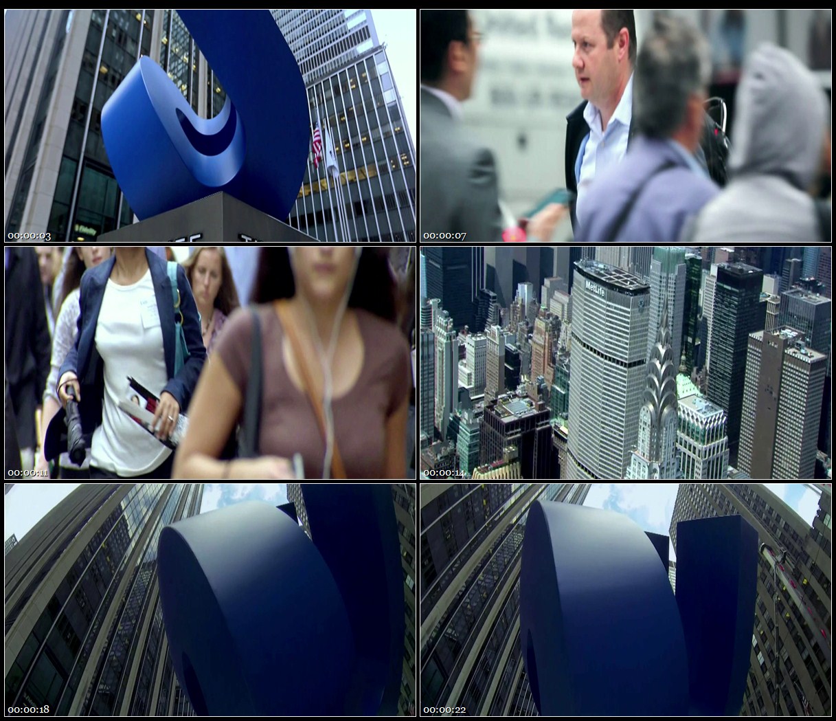 纽约时报广场大楼时代广场人流延时摄影高楼大厦高清实拍视频素材
