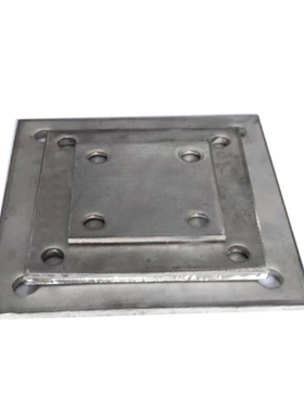 304/201不锈钢底板 预埋件 圆孔柱地脚 方板 固定板 10MM厚的规格