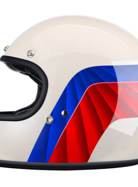 新AMZ摩托车头盔男士个性哈雷机车四季复古全盔保暖防寒安全帽子