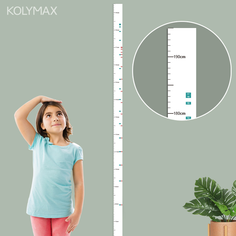 儿童量身高墙贴立体年龄参考测量仪尺神器可移除宝宝身高贴不伤墙