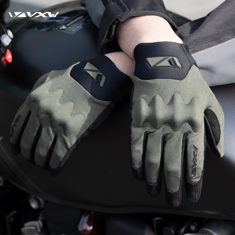 VXW 摩托车手套全指透气夏季男女春薄款骑行机车骑士触屏越野通勤