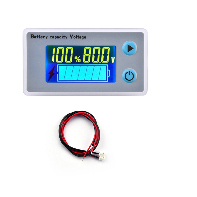 锂电池电量检测铅酸电瓶电量指示器摩托车电压显示器DC10-100V