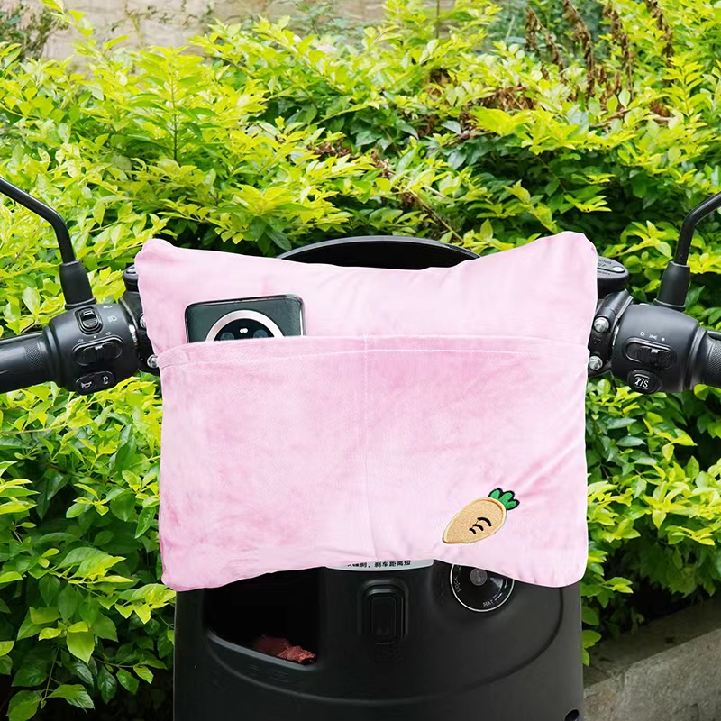 可拆洗电动车防撞头保护垫带收纳袋踏板摩托车防撞包防碰护头枕条