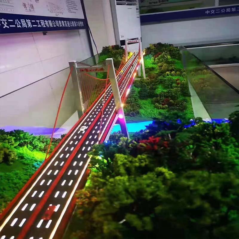 地形地貌沙盘模型高速隧道桥梁智慧农业设计城市规划壁挂