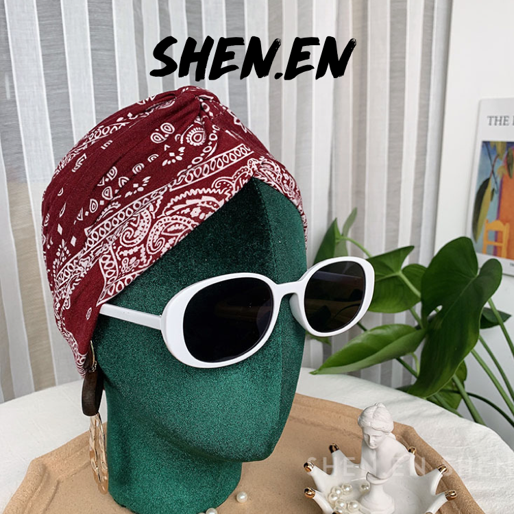 SHEN.EN2024春夏新品沙漠旅行民族搭配摄影光头包头巾帽印度帽