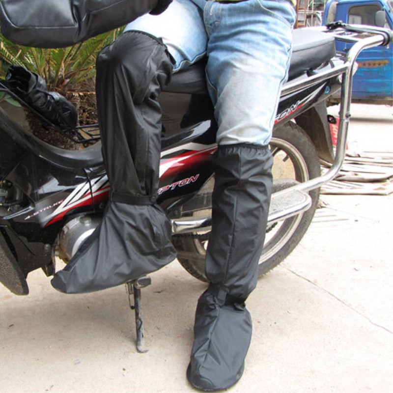 成人过膝鞋套骑电动车车摩托车防污防雨防尘防雪套鞋加长护脚套