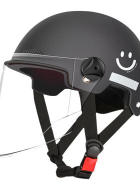 新国标3C认证电动车头盔男士安全帽夏季电瓶摩托车半盔四季通用女
