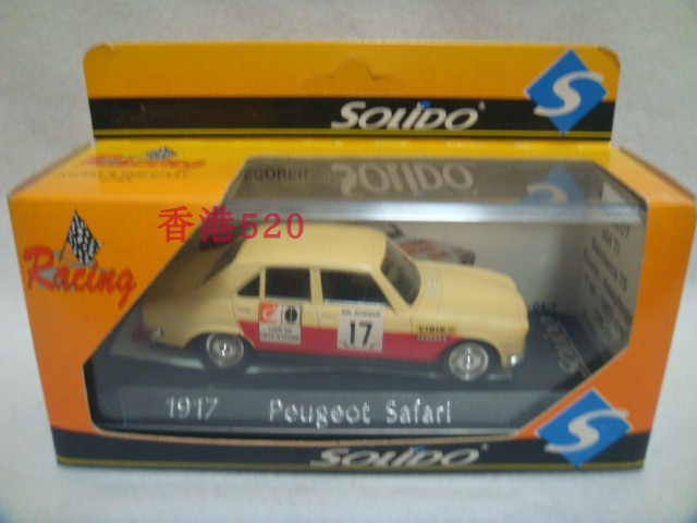 正版 SOLIDO 车模 法国制 1/43 标志 PEUGEOT 504 TI 合金车 模型