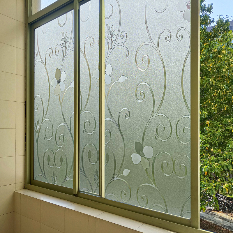 窗户磨砂玻璃贴纸防窥定制透光不透明卫生间门遮光窗花贴膜防走光