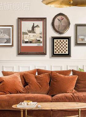 新款美式装饰画客厅沙发背景墙壁画复古轻奢欧式法式小众2022新款