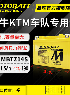 MOTOBATT雅马哈1000cc  FZ1 Fazer GT FZ1-N,S，SA电瓶12v蓄电池